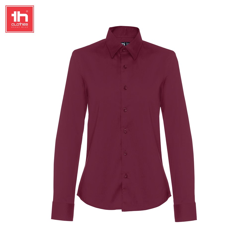 Womens long sleeve poplin shirt Paris women