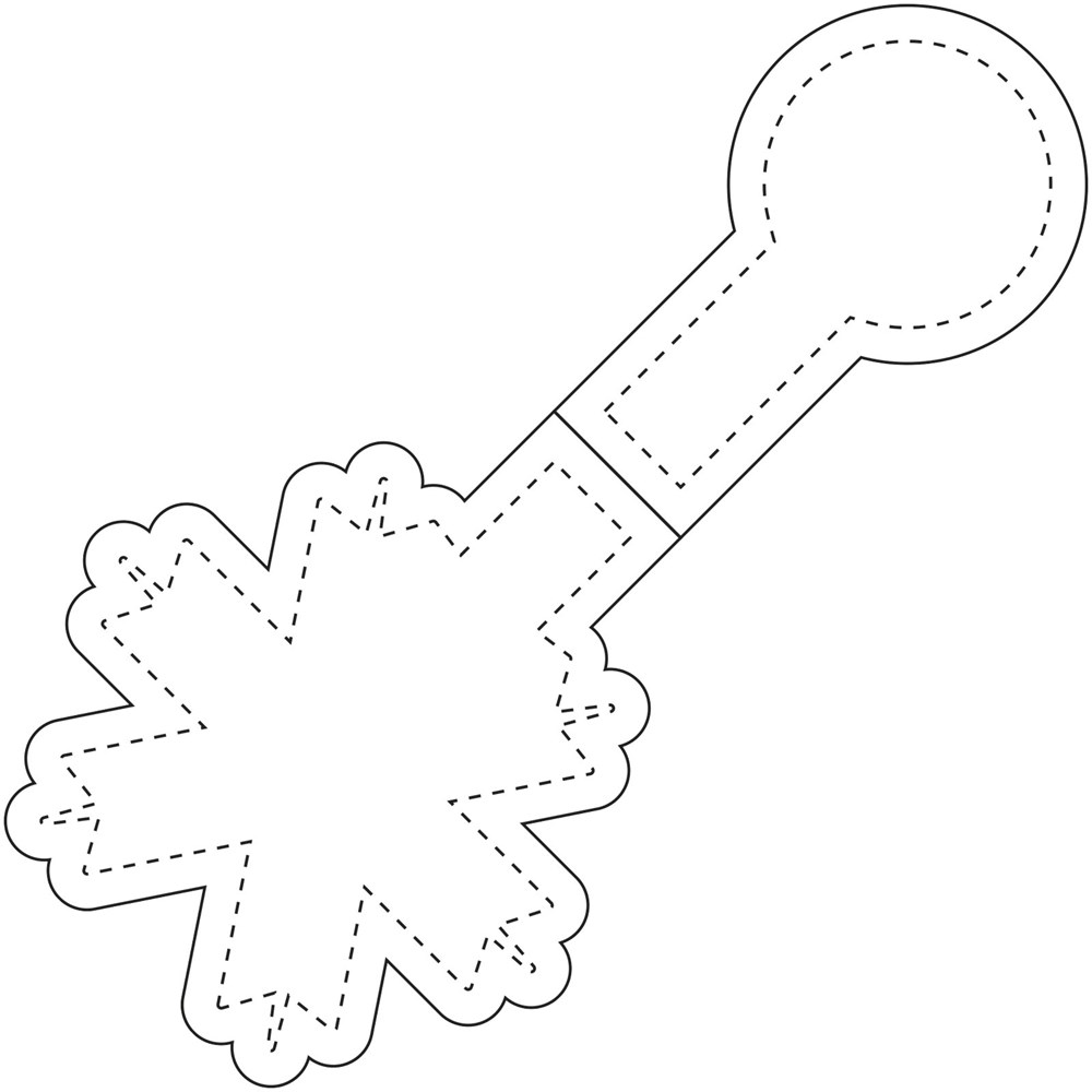RFX™ M-10 reflecterende pvc magneet met sneeuwvlok 