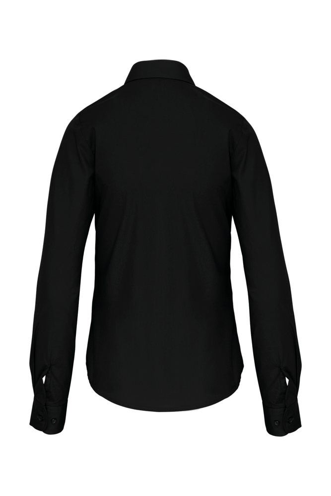 K542C - Dames poplin blouse lange mouwen